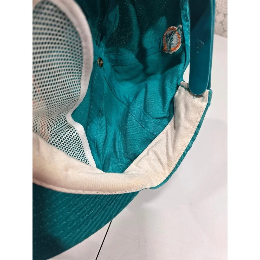 Miami Dolphins Snapback Hat‎ Teal Orange Embroidered NFL Football Logo Adult